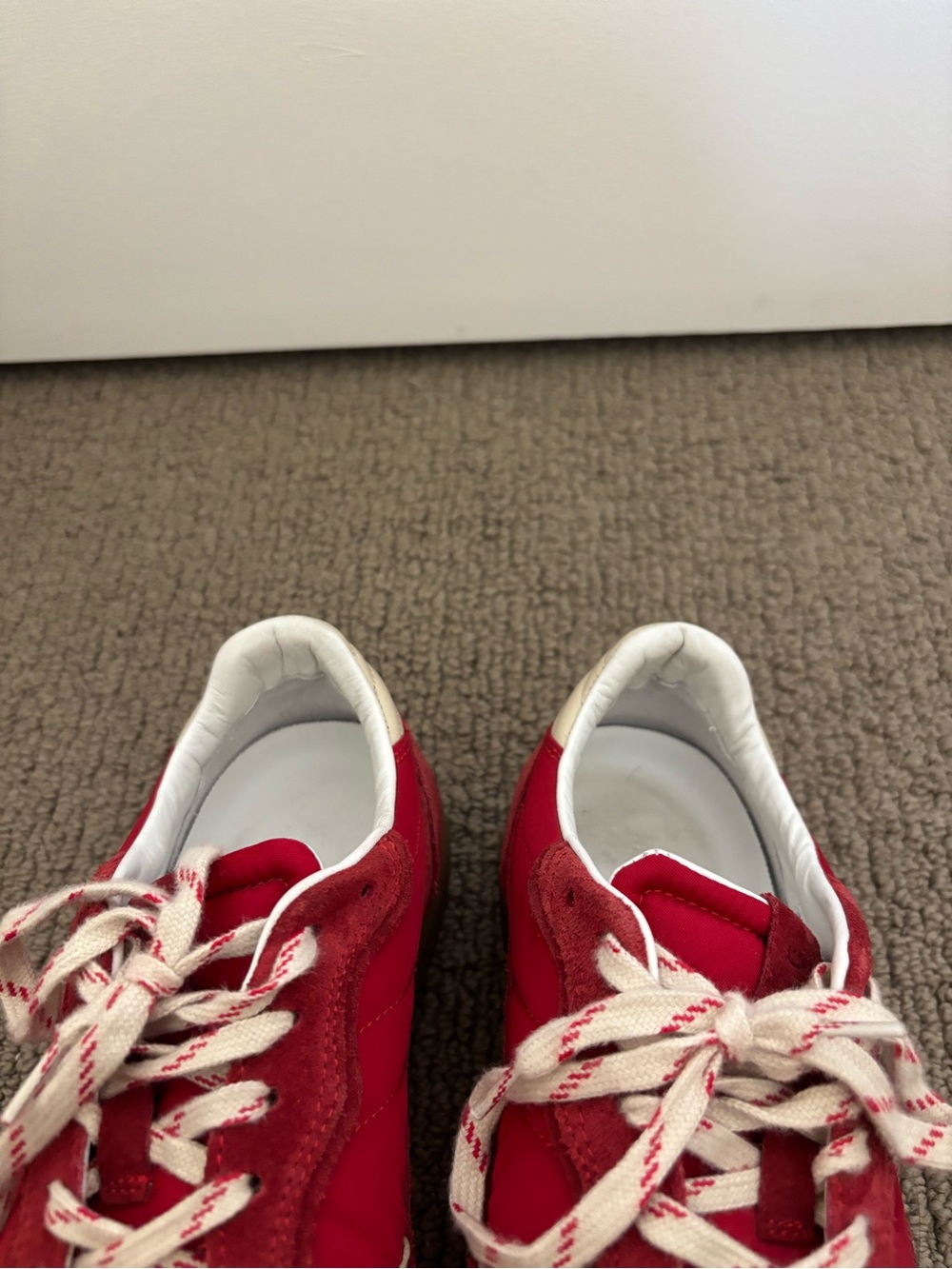 Alohas Rife red panelled nylon and suede sneakers - Picture 12 of 13